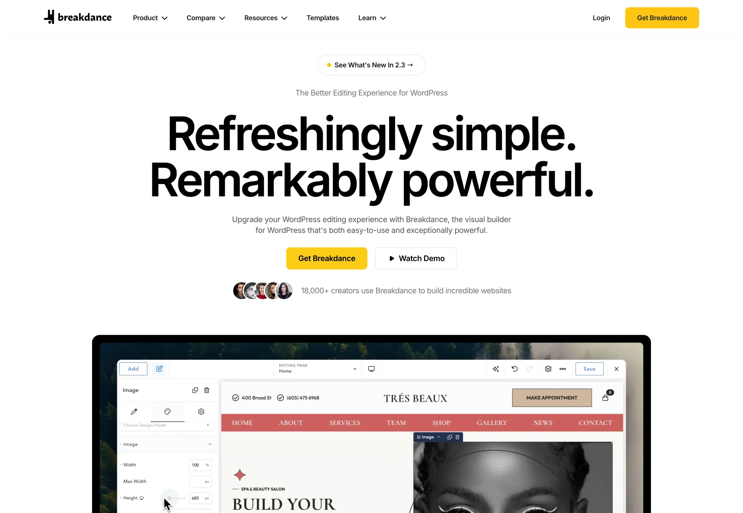 Pourquoi choisir Breakdance pour vos sites WordPress