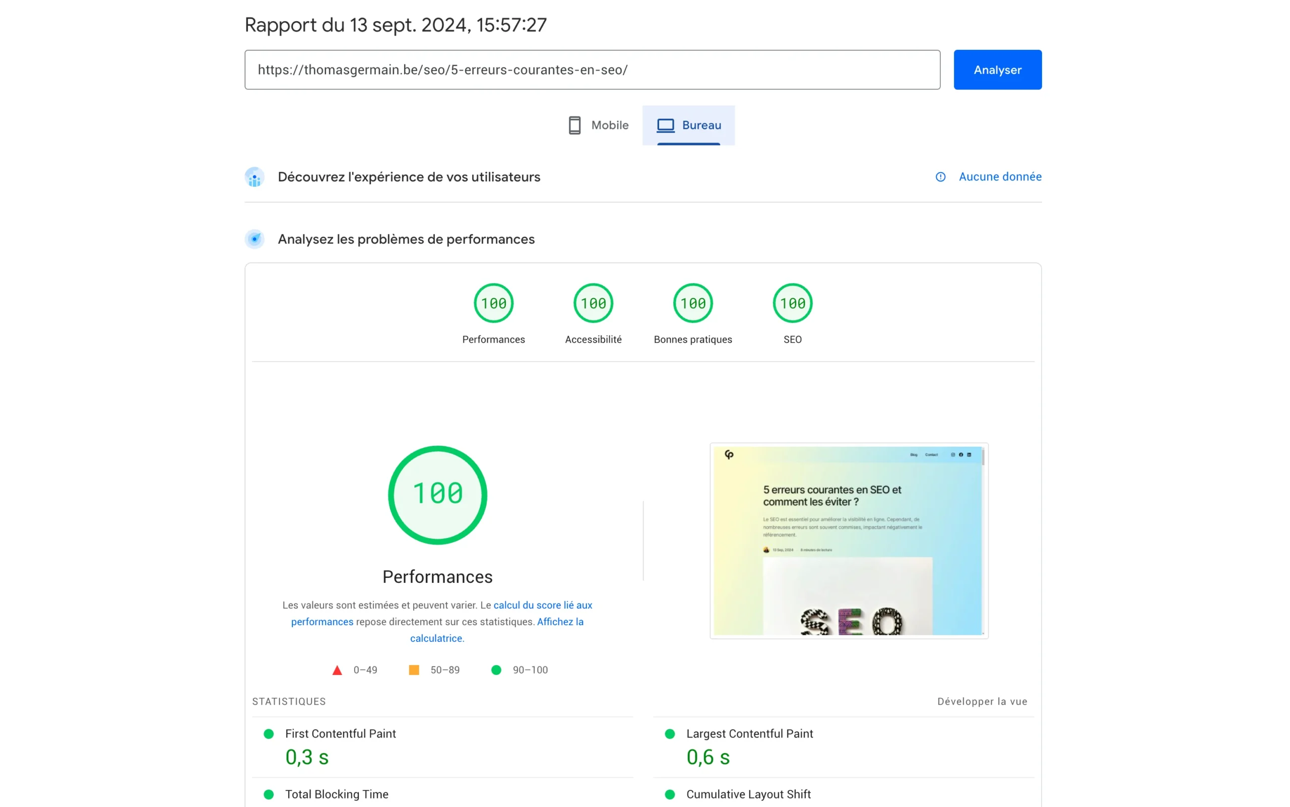 erreurs courantes en SEO